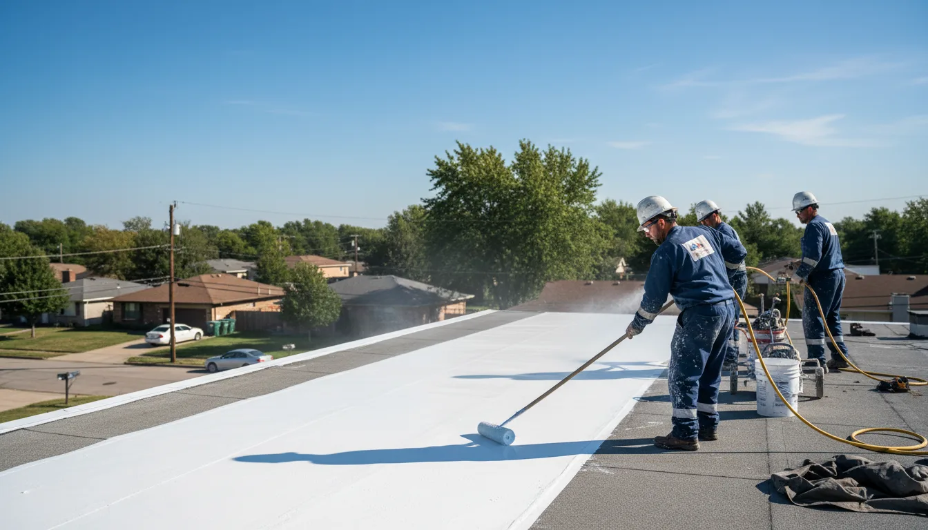 Commercial roof coating in Morven, GA near me